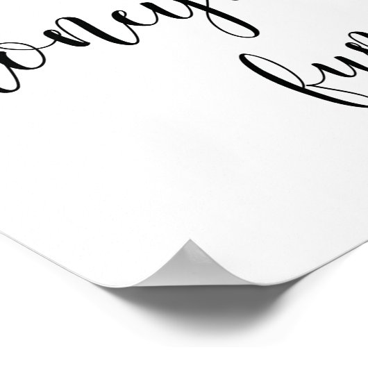 Rustieke huwelijksreis-fondsenbord poster (Hoek)