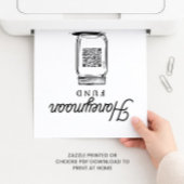 Rustieke huwelijksreis fondsenpot QR-code huwelijk Poster