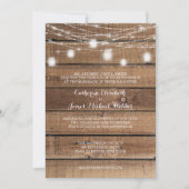 Rustieke huwelijksuitnodiging Verwoording van de o Kaart (Voorkant)