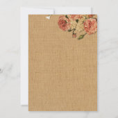  rustieke huwelijksuitnodigingen kaart (Achterkant)