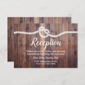 Rustieke Huwelijksvoltrekking Schuur Bruiloftsrece Kaart (Voorkant / Achterkant)