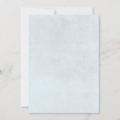 Rustieke Hydrangea Blauw Witte Bloem Bruiloft Fees Kaart (Achterkant)