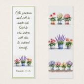 Rustieke Hydrangea Lavendel Elegant Bijbelvers Mini Visitekaartjes (Voorkant /achterkant)