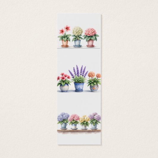 Rustieke Hydrangea Lavendel Elegant Bijbelvers Mini Visitekaartjes (Achterkant)