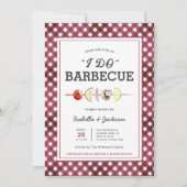 Rustieke I DO Barbecue Bruiloft Shower Uitnodiging (Voorkant)