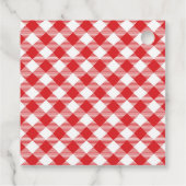 Rustieke I DO BBQ Red Gingham Wedding Bedankjes Labels (Achterkant)