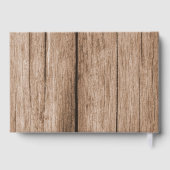 Rustieke 'I Do BBQ' verlovingsfeest koppel bruisfe Gastenboek (Achterkant)