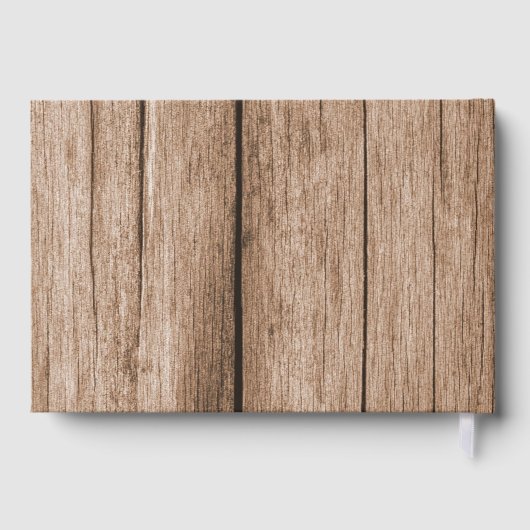 Rustieke 'I Do BBQ' verlovingsfeest koppel bruisfe Gastenboek (Achterkant)