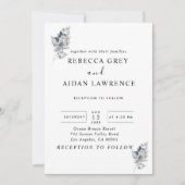 rustieke illustratie met waterverf van bloemstuk kaart (Voorkant)