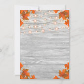 Rustieke 'In de Liefde Gevallen' Slingerlichten Br Kaart (Achterkant)