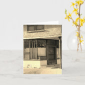 Rustieke ingang kaart (Gele Bloem)