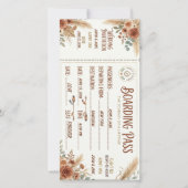 Rustieke instapkaart Save the Date trouwkaart (Voorkant)
