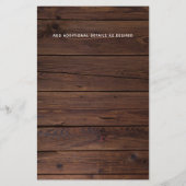 Rustieke Intieme Trouwreceptie TEKST BEWERKEN (Achterkant)