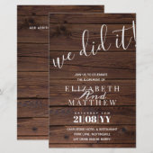 Rustieke Intieme Trouwreceptie TEKST BEWERKEN (Voorkant / Achterkant)