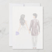 Rustieke islamitische save the date kaart (Achterkant)