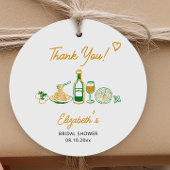 Rustieke Italiaanse Bruiloftsdankjeshouding Bedankjes Labels