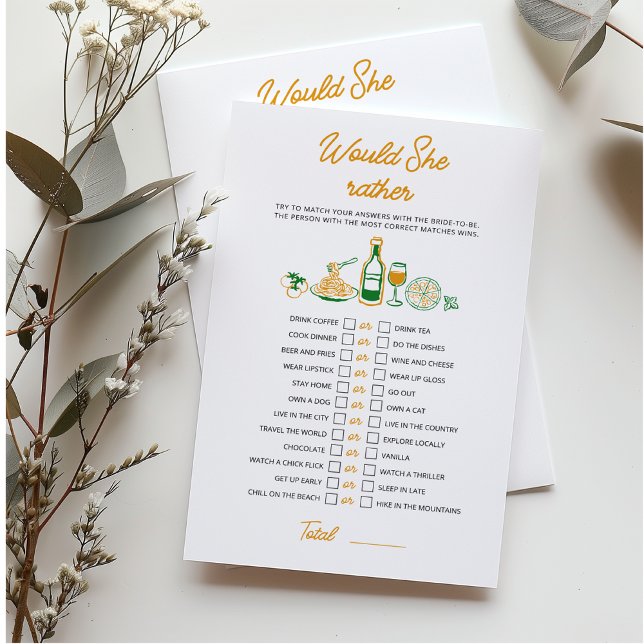 Rustieke Italiaanse Hand getrokken Zou ze liever s (Creator heeft geüpload)