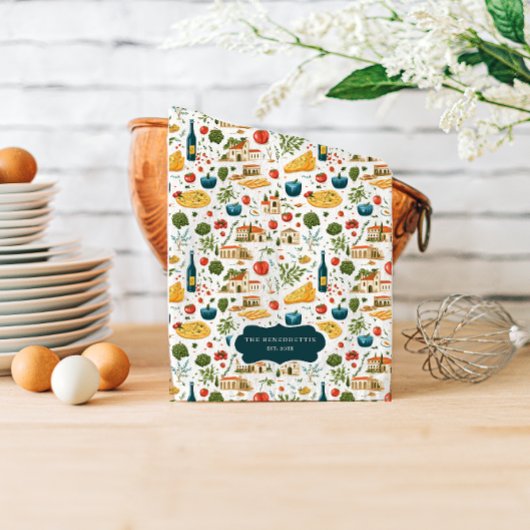 Rustieke Italiaanse keuken Monogram Theedoek