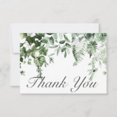 Rustieke Ivy & Sage groen bruiloft Bedankkaart (Voorkant)