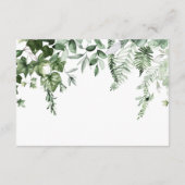 Rustieke Ivy & Sage groen bruiloft details Informatiekaartje (Achterkant)