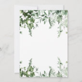 Rustieke Ivy & Sage groen bruiloft Kaart (Achterkant)