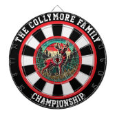 Rustieke jachthuis herten kunst dartbord (Voorkant)