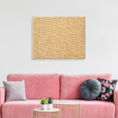 Rustieke jute achtergrond afgedrukt canvas afdruk (Insitu (Woonkamer))