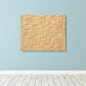 Rustieke jute achtergrond afgedrukt canvas afdruk (Insitu (Houten vloer))