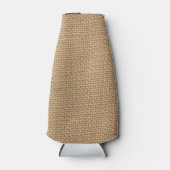 Rustieke jute achtergrond afgedrukt flesjeskoeler (Voorkant)