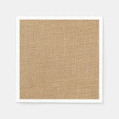 Rustieke jute achtergrond afgedrukt servetten (Voorkant)