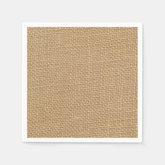 Rustieke jute achtergrond afgedrukt servetten (Voorkant)