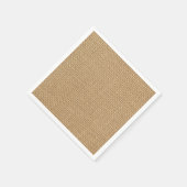 Rustieke jute achtergrond afgedrukt servetten (Hoek)