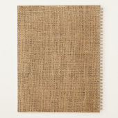 Rustieke jute cabine bossen planner (Achterkant)