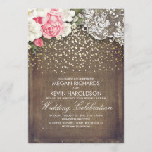 Rustieke jute en roze bloemen Kant goud bruiloft