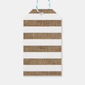 Rustieke Jute Herfst Baby Borrel Bedankt Cadeaulabel (Achterkant)