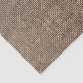 Rustieke jute-look bruin gedrukte achtergrond tissuepapier (Detail)