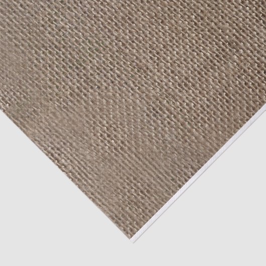 Rustieke jute-look bruin gedrukte achtergrond tissuepapier (Detail)