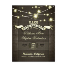 rustieke jute string lampjes bewaren de datum