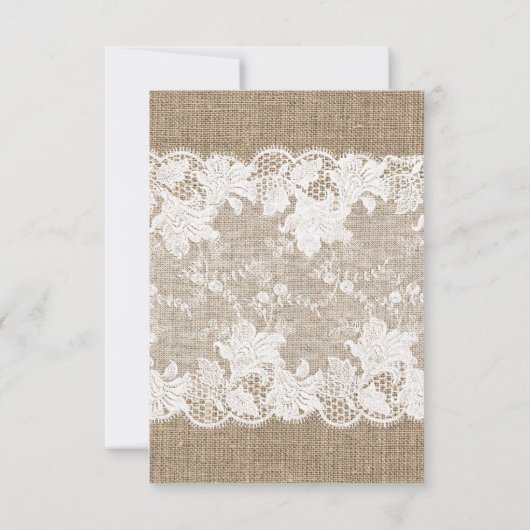 Rustieke jute zonnebloemen redden de datum bruilof save the date (Achterkant)