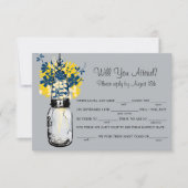 Rustieke juten pot met wilde bloemen LIB RSVP (Voorkant)