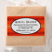 Rustieke Kaars Bedrijf Leveringen Verzending Etiket (Insitu)