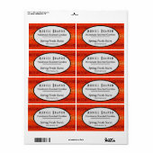 Rustieke Kaars Bedrijf Levert Kaarsenkruik Etiket (Full Sheet)