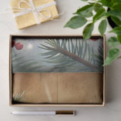 Rustieke kaarsen hulst bes Kerstmis tissuepapier (Geschenk)