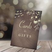 Rustieke Kaarten en geschenken Trouwbord Reclamebord Met Voetstuk