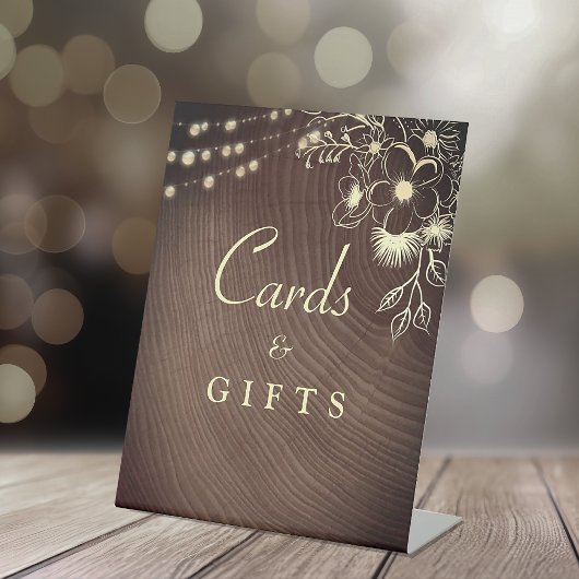 Rustieke Kaarten en geschenken Trouwbord Reclamebord Met Voetstuk