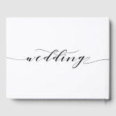 Rustieke kalligrafie bruiloft gastenboek (Achterkant)