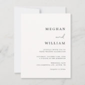 Rustieke kalligrafie Eenvoudige trouw uitnodiging (Voorkant)