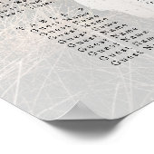 Rustieke kalligrafie foto bruiloft zitgrafiek poster (Hoek)