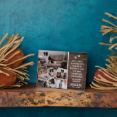 Rustieke kalligrafie huisdier-herdenkingsfoto-coll fotoplaat (Zijkant)