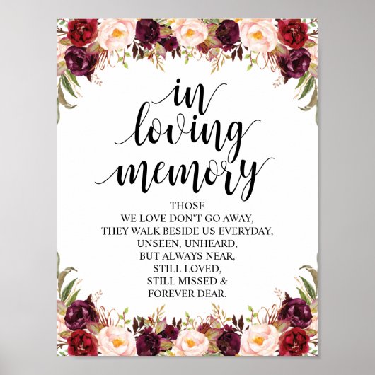 Rustieke kalligrafie huwelijksherdenking tafelbord poster (Voorkant)